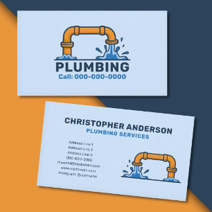 Plumbing Services Business Card