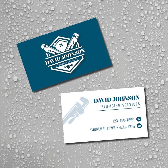 Plumbing Services Business Card (Creator Uploaded)