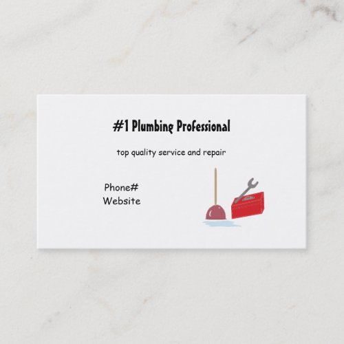 Plumbing Services Business Card