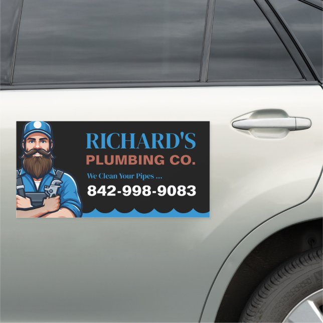 Plumbing Services Car Magnet (In Situ)