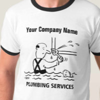 Plumbing Services Cartoon T-Shirt