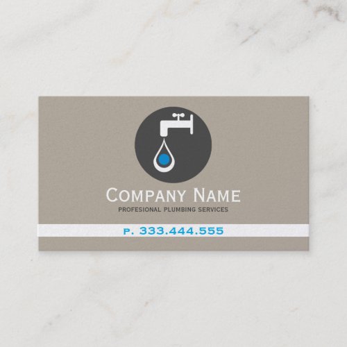 Plumbing Services Concept Illustration Business Card