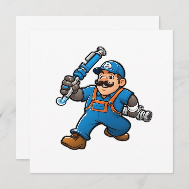 plumbing services logo (Front/Back)