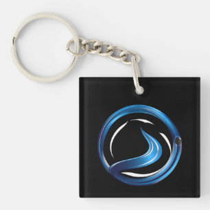 plumbing services logo keychain
