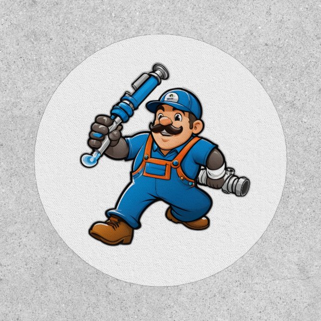 plumbing services logo patch (Front)