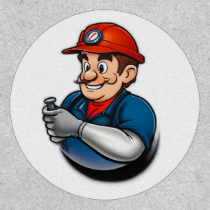 plumbing services logo patch