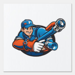 plumbing services logo sign