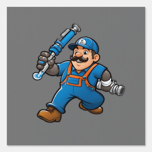 plumbing services logo sign (Front)