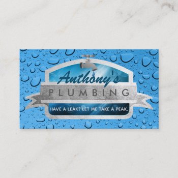 Plumbing Slogans Business Cards by MsRenny at Zazzle