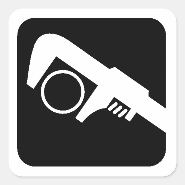 Plumbing Square Sticker (Front)