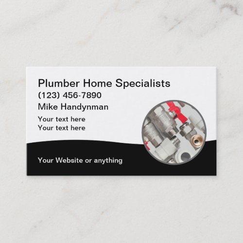 Plumbing Supplies Distributor Business Cards