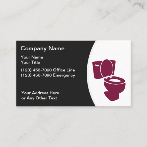 Plumbing Business Cards