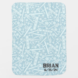 Plumbing Tools Baby Blanket Plumber Baby Gift
