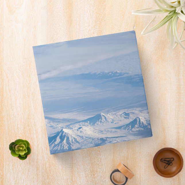 Plume Emanating From Kliuchevskoi Volcano. 3 Ring Binder (In Situ)