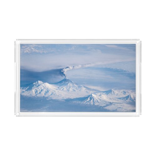 Plume Emanating From Kliuchevskoi Volcano Acrylic Tray