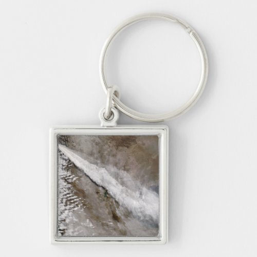 Plume from eruption of Chaiten volcano Chile Keychain