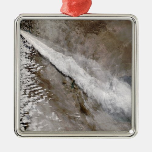 Plume from eruption of Chaiten volcano Chile Metal Ornament