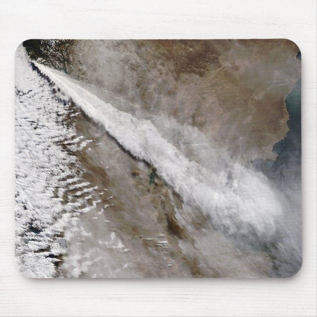 Plume from eruption of Chaiten volcano, Chile Mouse Pad (Front)