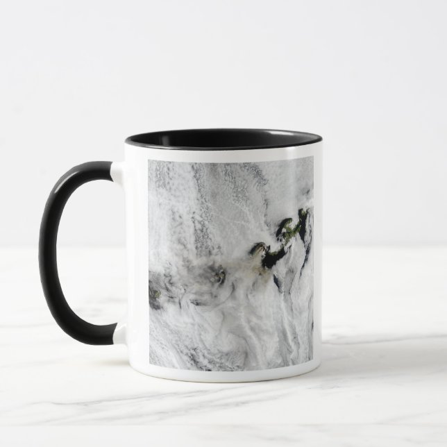 Plume from Okmok Volcano, Aleutian Islands 2 Mug (Left)
