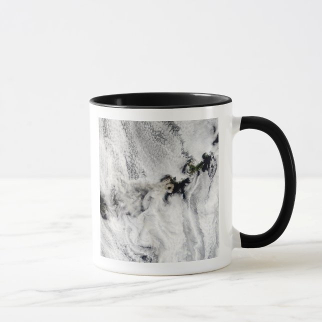 Plume from Okmok Volcano, Aleutian Islands Mug (Right)