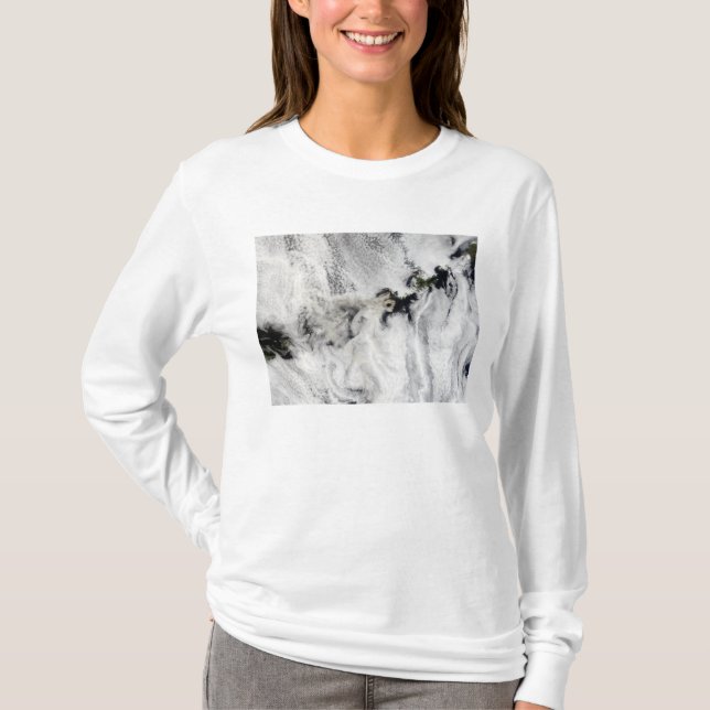 Plume from Okmok Volcano, Aleutian Islands T-Shirt (Front)