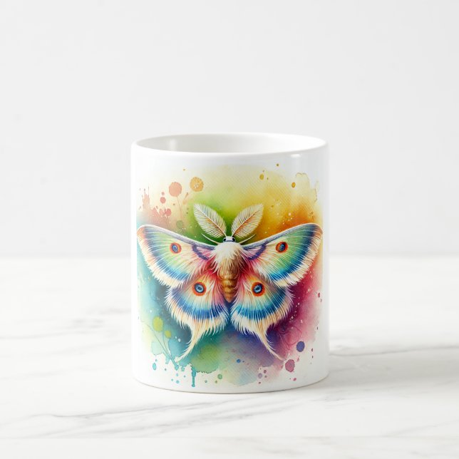 Plume Moth 310824AREF103 - Watercolor Coffee Mug (Center)