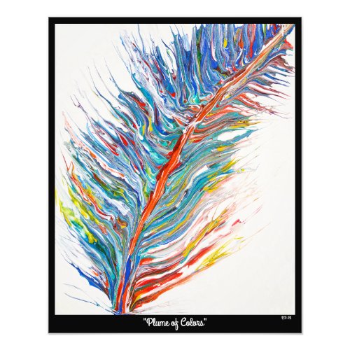 Plume of Colors Photo Print