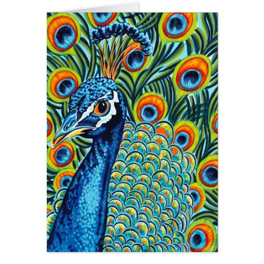 Plumed Peacock I Cards (Front)