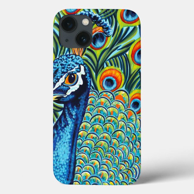 Plumed Peacock I Case-Mate iPhone Case (Back)
