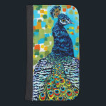 Plumed Peacock II Wallet Phone Case For Samsung Galaxy S4<br><div class="desc">Animals</div>