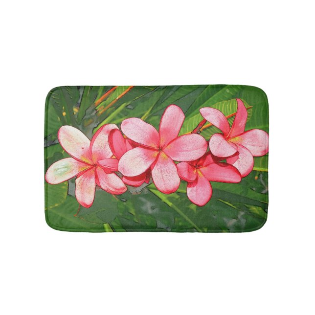 Plumeria Bath Mat (Front)