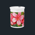 Plumeria Beverage Pitcher<br><div class="desc">https://www.zazzle.com/halloween_spider_web_paper_plates-256105752426818118?dz=6263094c-6ca0-4f32-9a27-b5e8e3366d85</div>