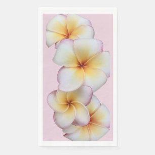 Plumeria Blooms Paper Guest Towels