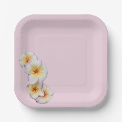 Plumeria Blooms  Paper Plates