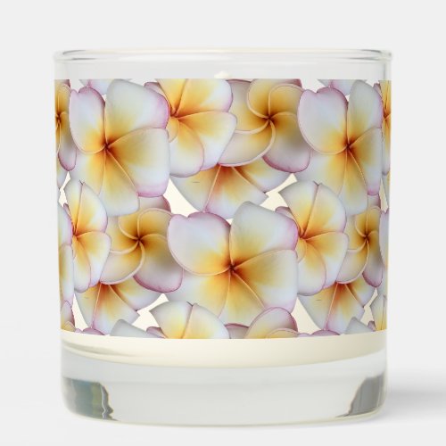 Plumeria blooms scented candle