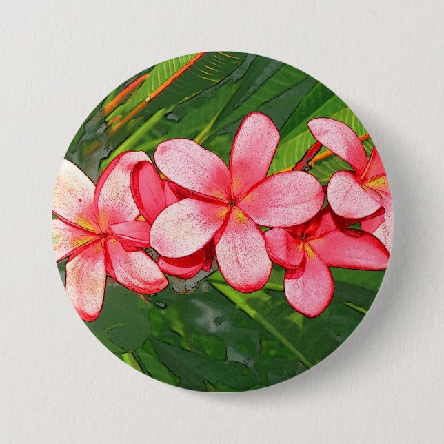 Plumeria Button (Front)