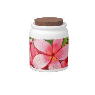 Plumeria Candy Jar