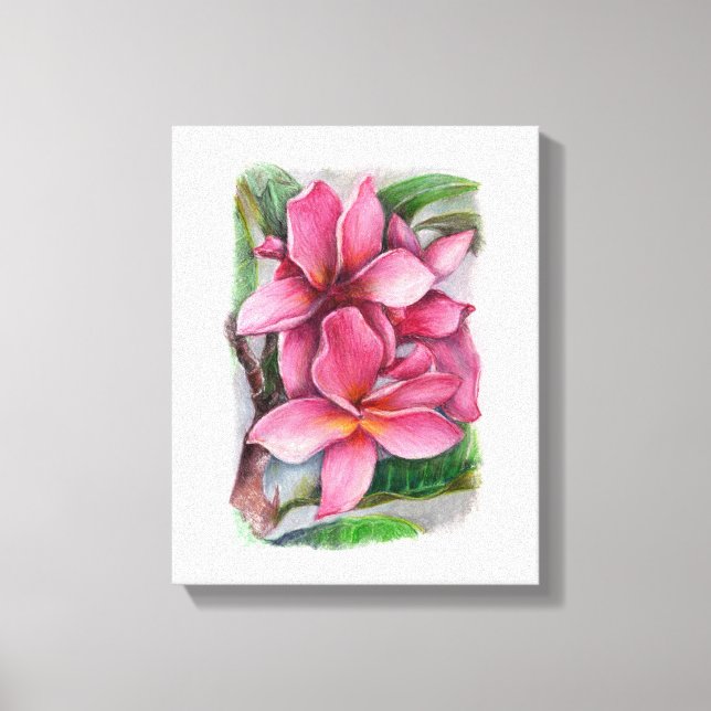 Plumeria Canvas Print (Front)