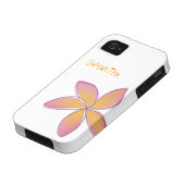 Plumeria Case-Mate iPhone Case (Bottom)