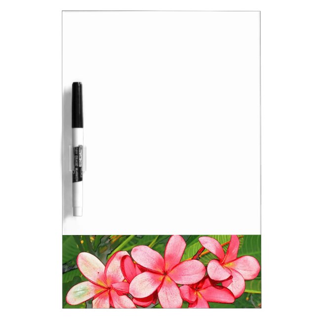 Plumeria Dry Erase Board (Front)