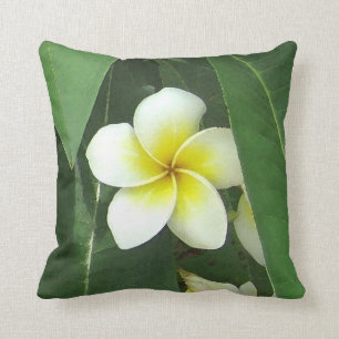 Plumeria Extreme Throw Pillow