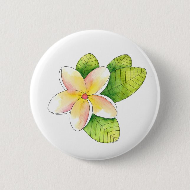 Plumeria Flower Button (Front)