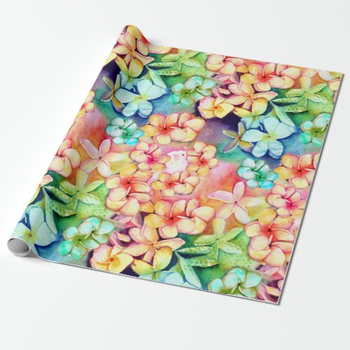 Plumeria Flowers of Aloha Gift Wrapping Paper