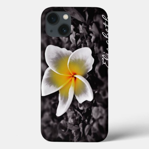 Plumeria Frangipani Hawaii Flower iPhone 13 Case