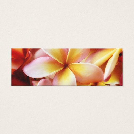 Customizable Plumeria Frangipani Hawaii Flower Customized Blank Business Card
