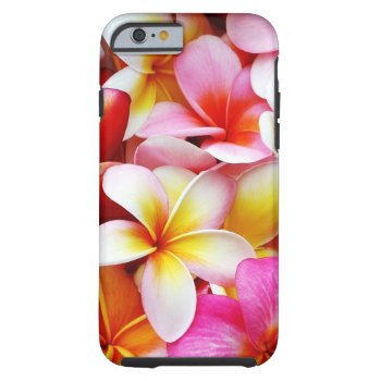 Plumeria Frangipani Hawaii Flower Customized Tough Iphone 6 Case by SilverSpiral at Zazzle
