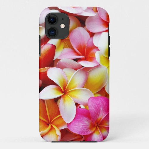 Plumeria Frangipani Hawaii Flower Customized iPhone 11 Case