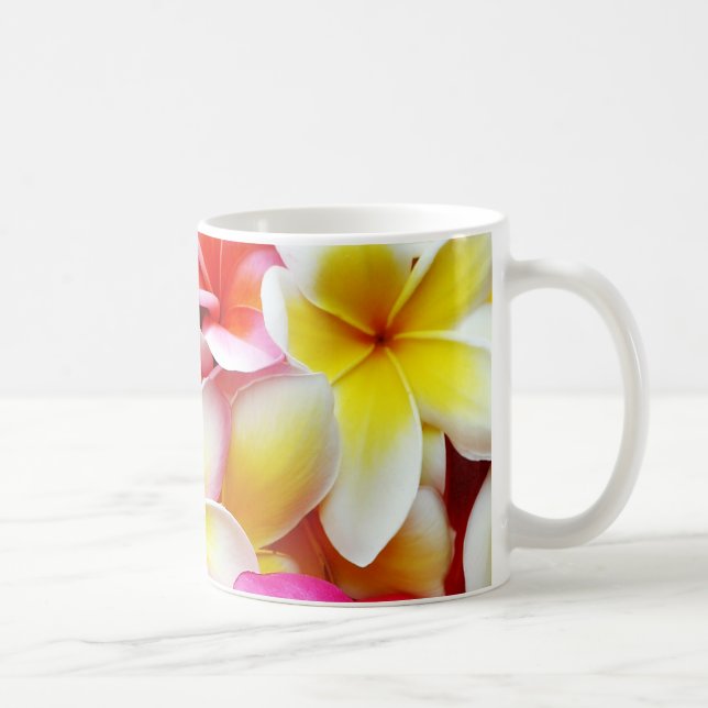 Plumeria Frangipani Hawaii Flower Hawaiian Flowers Coffee Mug (Right)