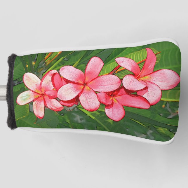 Plumeria Golf Head Cover (Front)