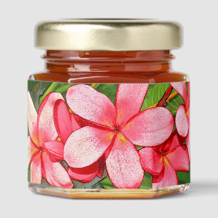 plumeria honey jar favors